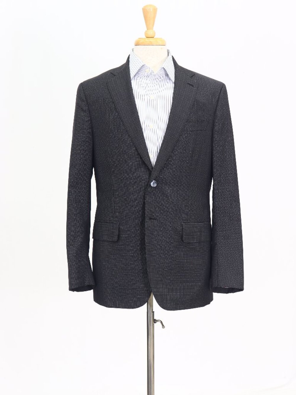 ISAIA 40R Gray Blazer Sport Coat Jacket 2-Button Check W791